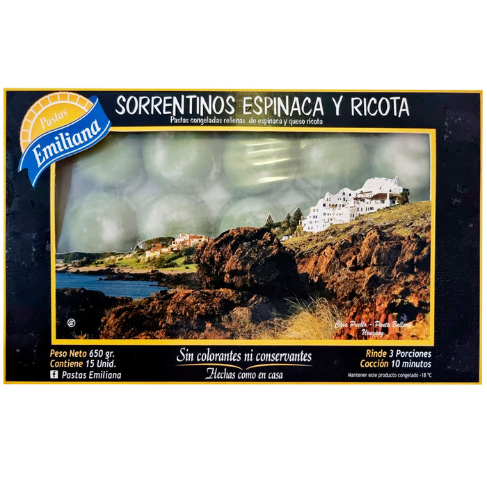 Pastas Emiliana Sorrentino Espinaca Y Ricota X 650G