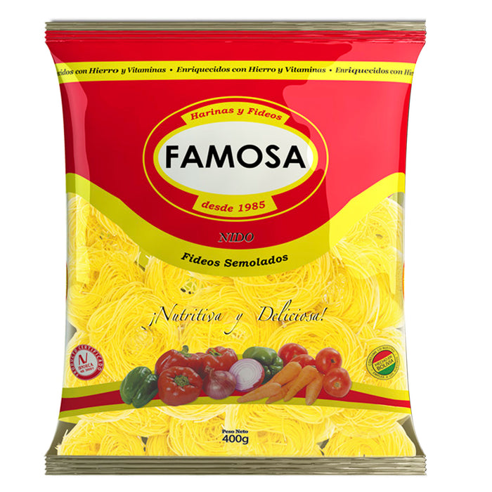 Famosa Fideo Tipo Rosca X 400G