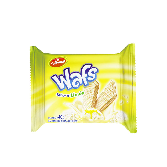 Galleta Rellena Wafs Sabor Limon X 40G