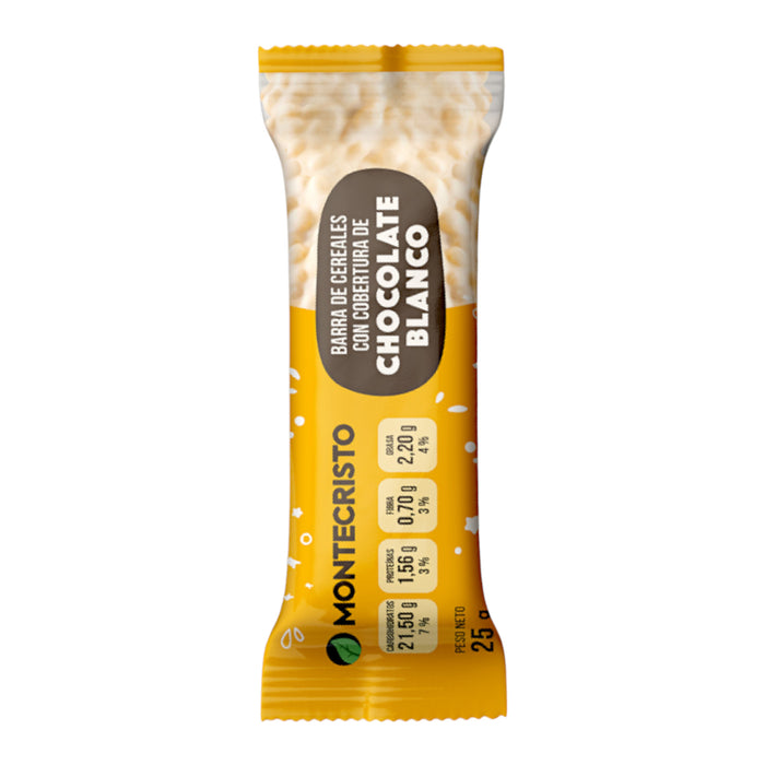 Barra De Cereal Montecristo Chocolate Blanco X 25G