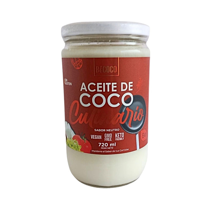 Becoco Aceite De Coco Frasco Sabor Neutro X 720 Ml