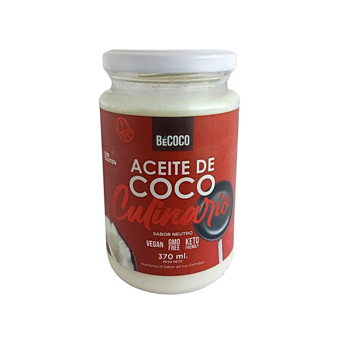 Becoco Aceite De Coco Frasco Sabor Neutro X 370 Ml