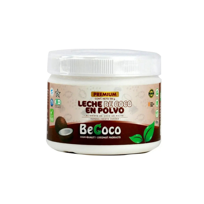 Leche De Coco Becoco En Polvo Premium Frasco X 100G