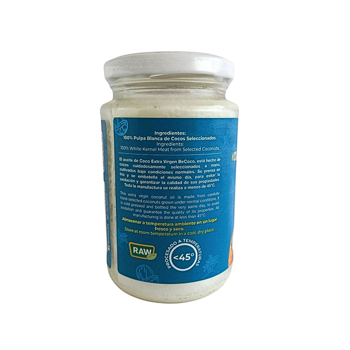 Aceite De Coco Becoco Extra Virgen Premium X 720Ml