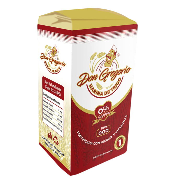 Harina Don Gregorio De Trigo 000 X 1Kg