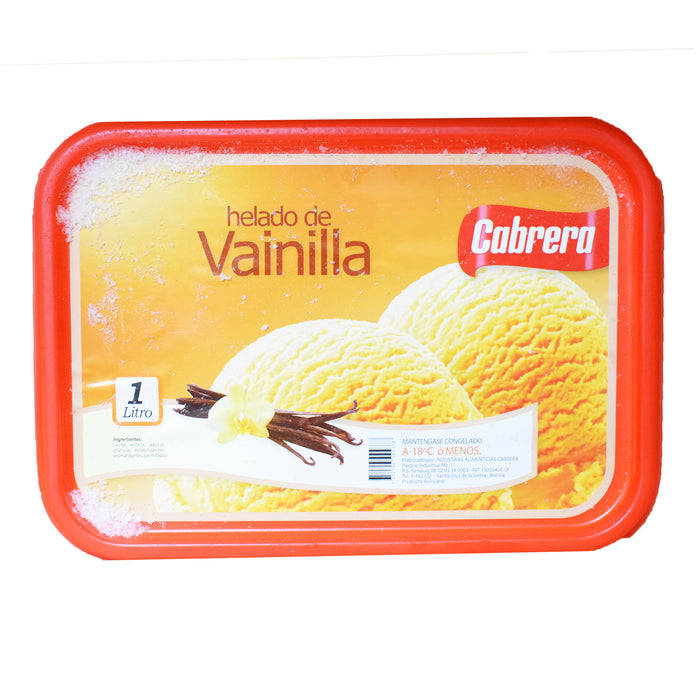 Cabrera Vainilla Helado X 1 L
