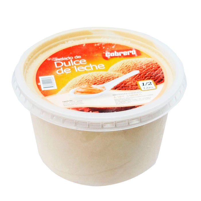 Cabrera Helado Sabor Dulce De Leche Helado X 1 2 L