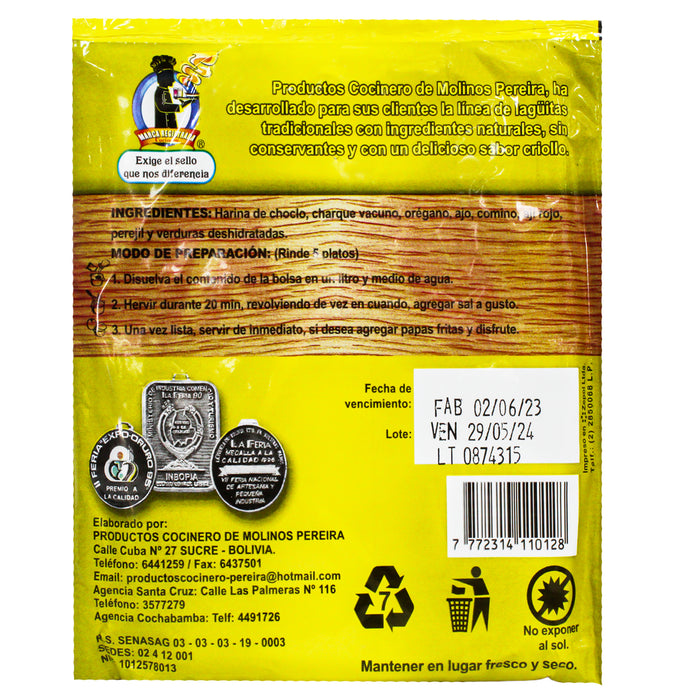 Cocinero Laguita De Choclo Con Charque X 100G