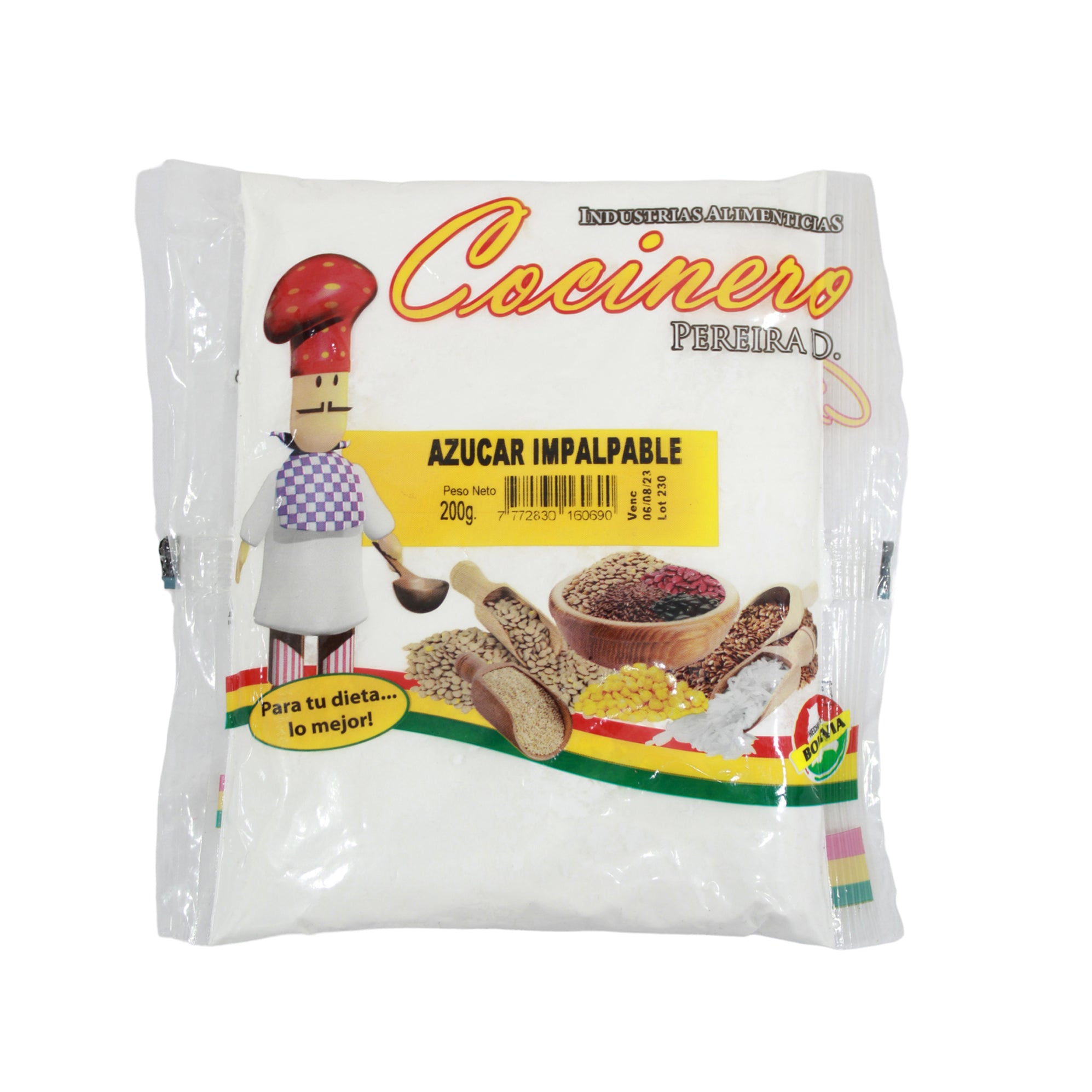 Azúcar Cocinero Impalpable Bolsa X 200G — Amarket