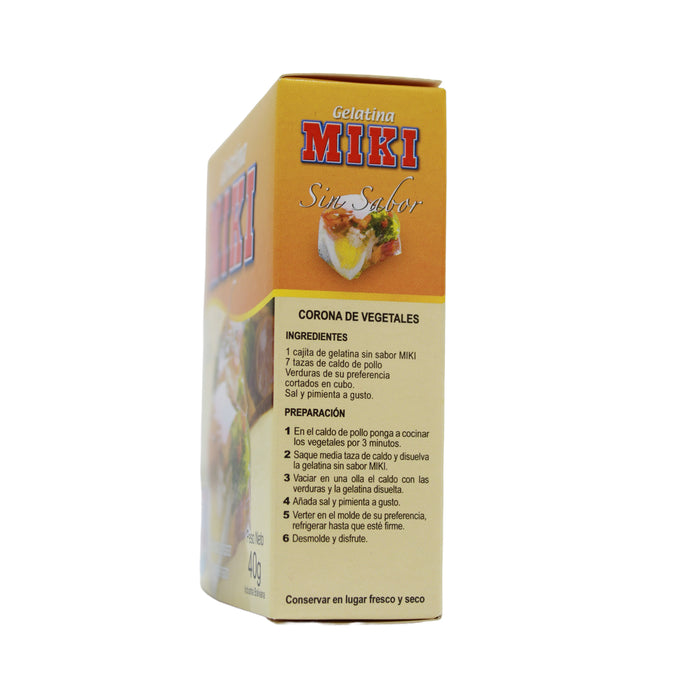 Miki Gelatina Sin Sabor X 40G