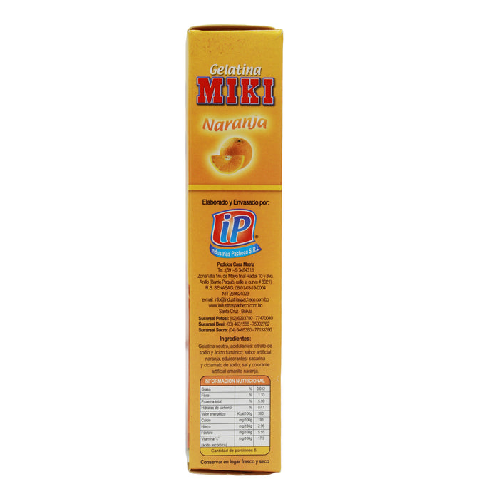 Miki Gelatina Light Sabor Naranja X 25G