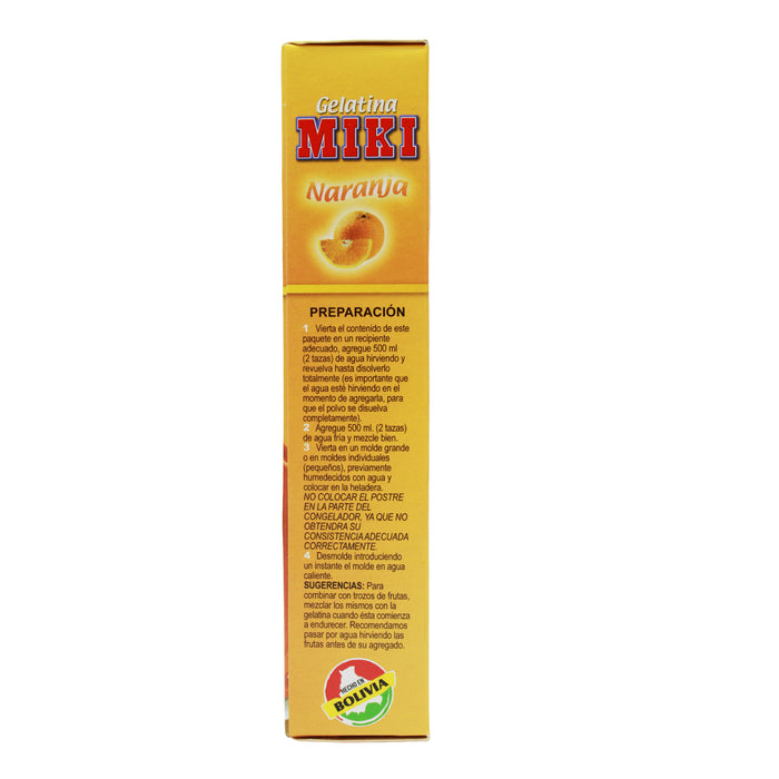 Miki Gelatina Light Sabor Naranja X 25G