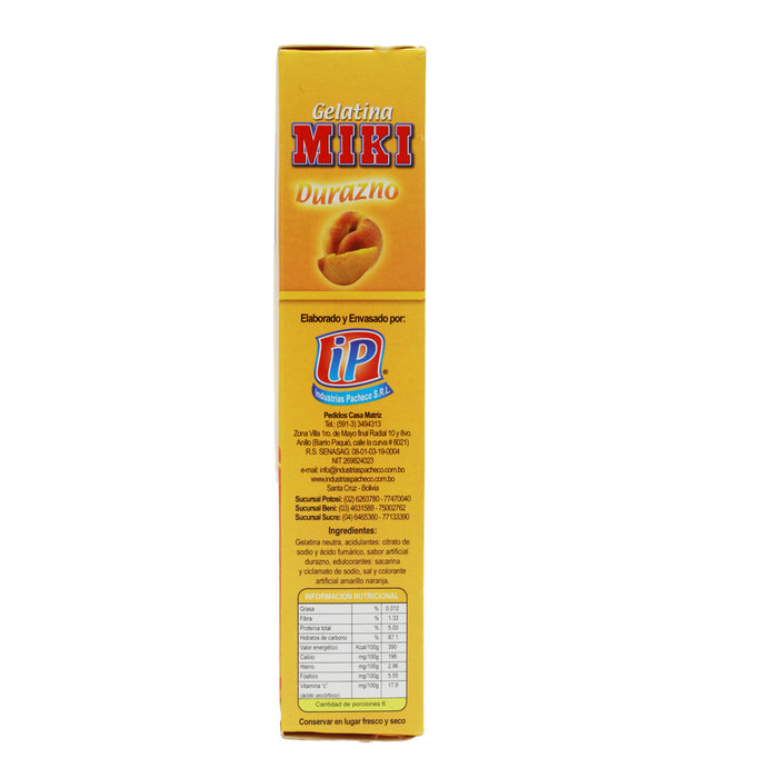 Gelatina Light Miki Sabor Durazno X 25G