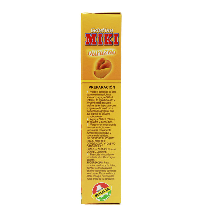 Gelatina Light Miki Sabor Durazno X 25G