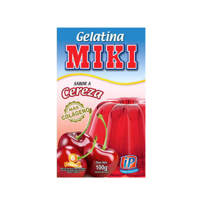 Gelatina Miki En Polvo Sabor Cereza X 100G