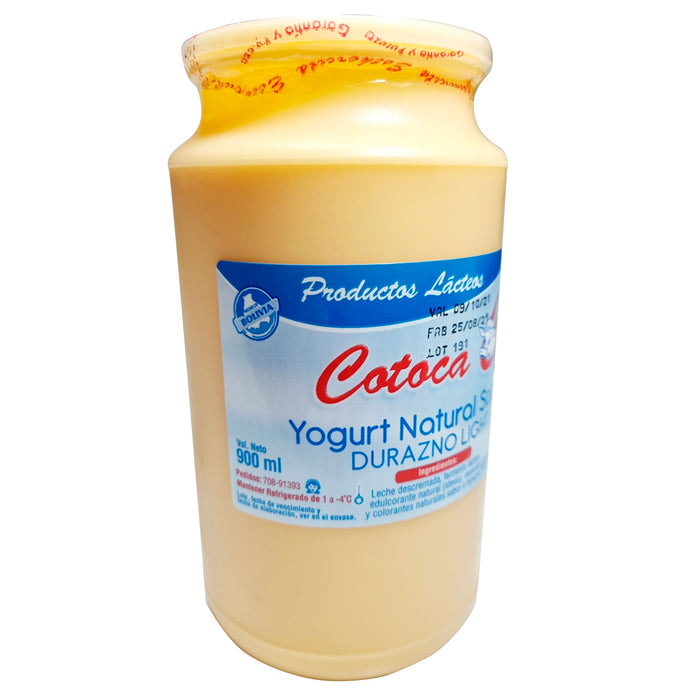 Cotoca Yogurt Natural Durazno Light X 900Ml