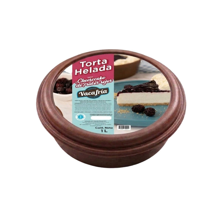 Torta Helada Vacafria Cheesecake De Frutos Rojos X 1L