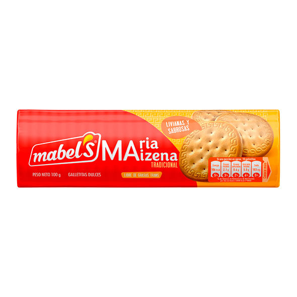 Mabels Maria Galleta Maizena X 100G