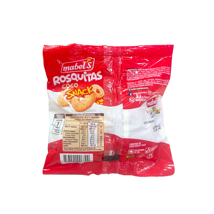 Galleta Mabels Rosquitas Coco X 36G