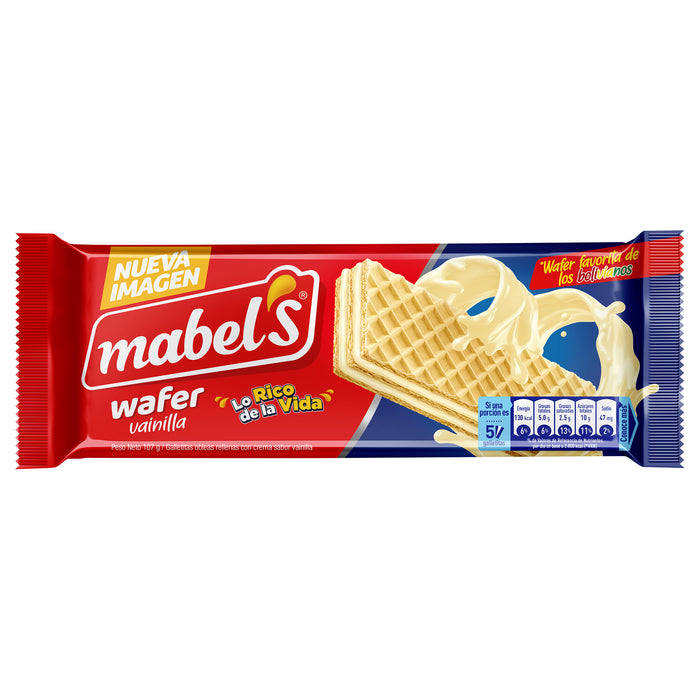 Mabels Wafer Galleta Vainilla X 107G