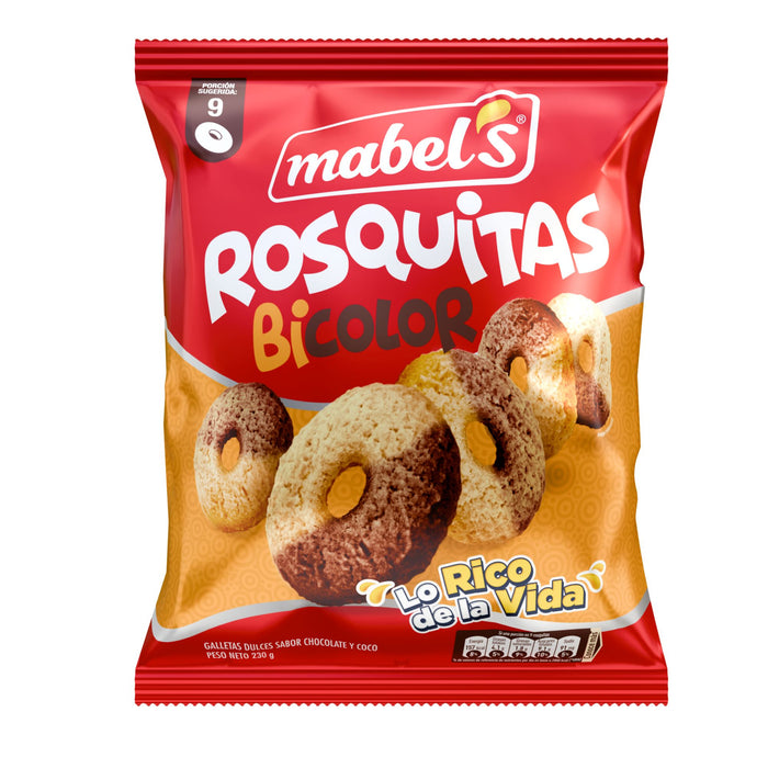 Galleta Rosquitas Mabels Bicolor X 230G