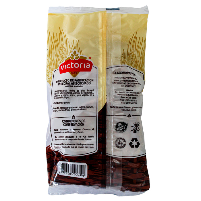 Bizcocho Integral Victoria X 4 Unidades