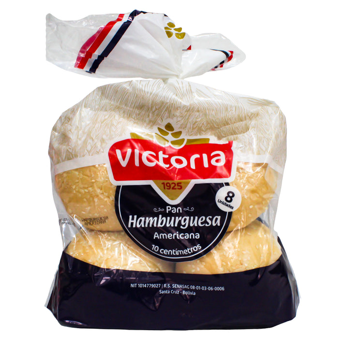 Victoria Pan Hamburguesa Americana X 8 Unidades