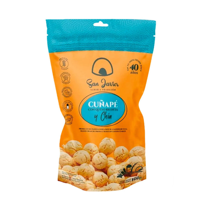 Cuñape San Javier Con Queso Ricotta Y Chía X 100G