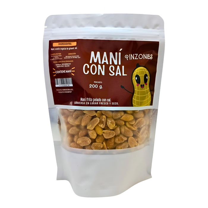 Mani Frito Pinzones Pelado Con Sal X 200G