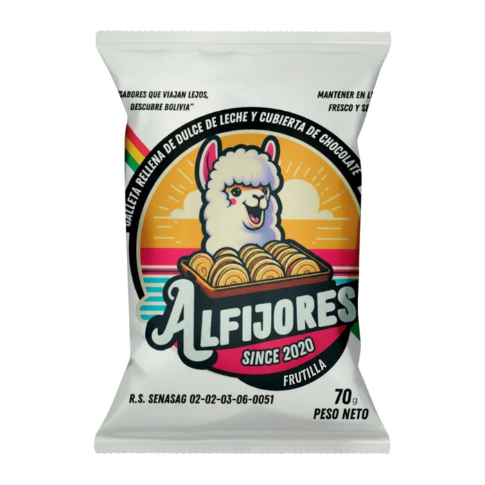 Galleta Rellena Alfijores Frutilla X 70G