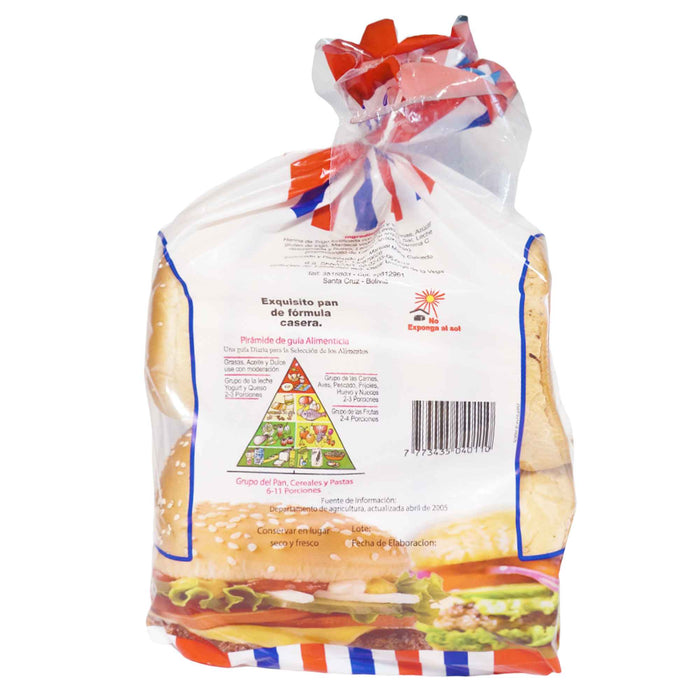 Belen Pan Para Hamburguesa X 550G