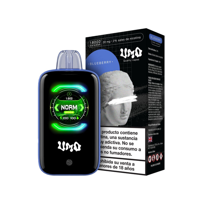 Vaper Umo Dual Mesh Pant Dig 18000 Puffs Blueberry