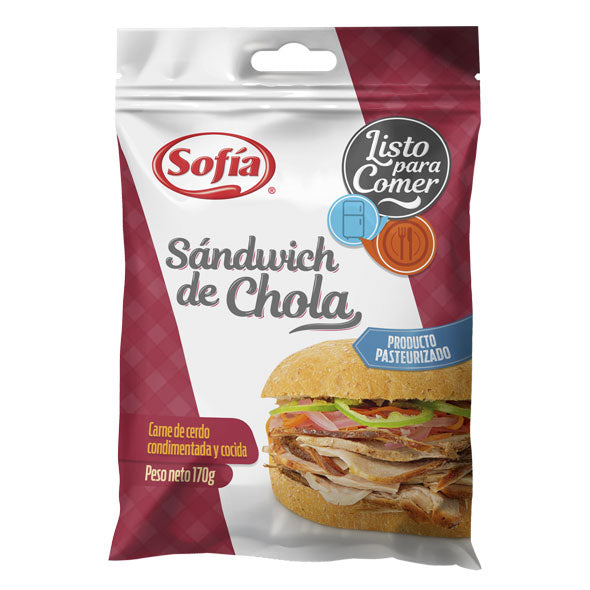 Sofia Sandwich De Chola Carne De Cerdo X 170G