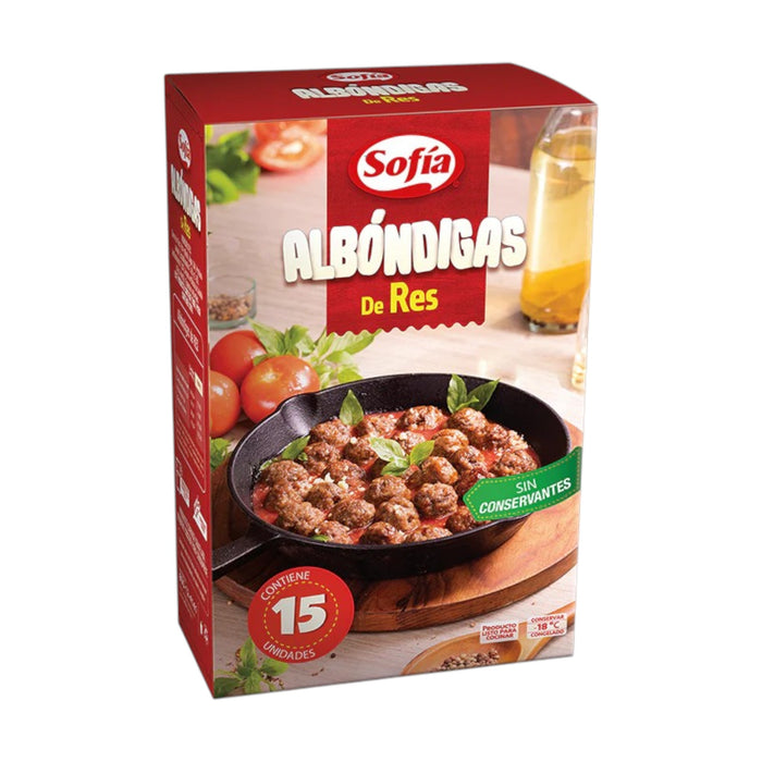 Albondigas De Res Sofia Caja X 15 Unidades