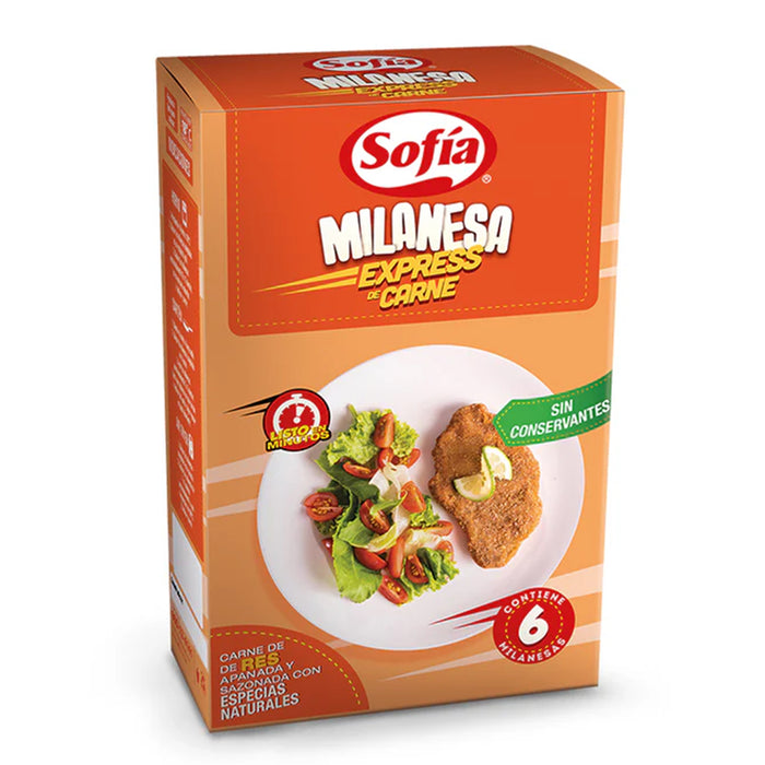 Sofia Milanesa Express De Carne Cja X 6 Unid