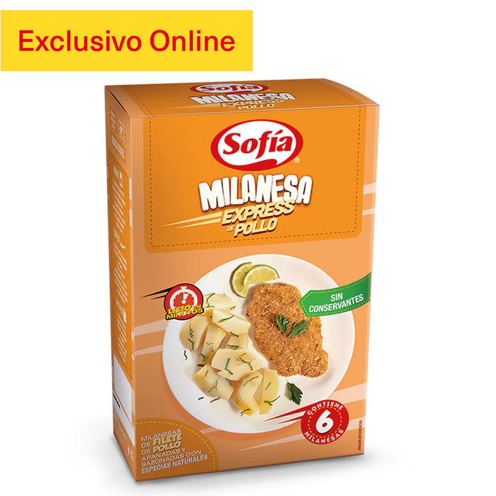 Sofia Milanesa Express De Pollo Cja X 6 Unid