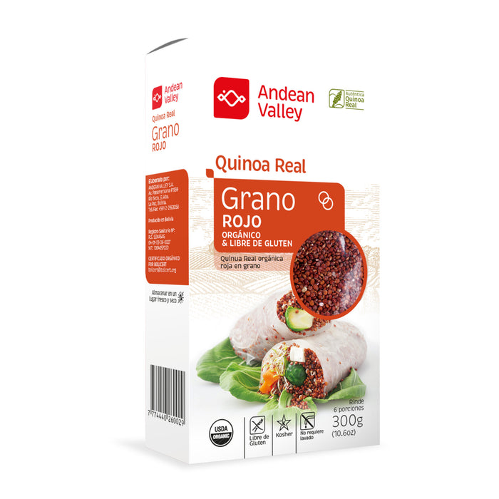 Quinoa Andean Valley Real Grano Rojo X 300G