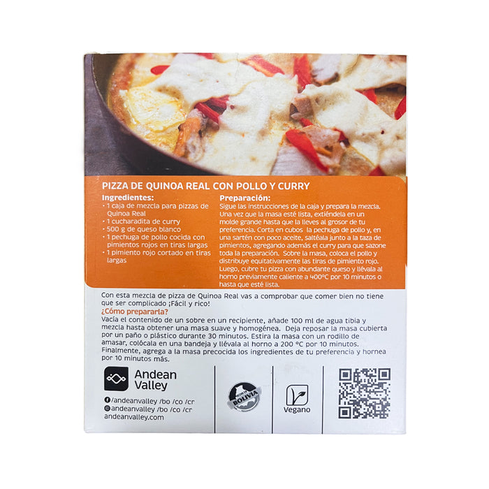 Pizza Andean Valley Mezcla En Polvo Con Quinua X 340G