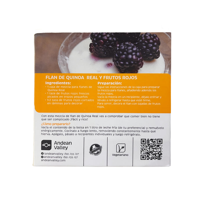 Flan Andean Valley Vainilla Mezcla En Polvo X 120G