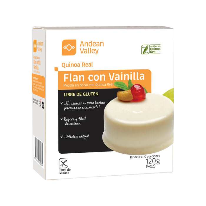Flan Andean Valley Vainilla Mezcla En Polvo X 120G