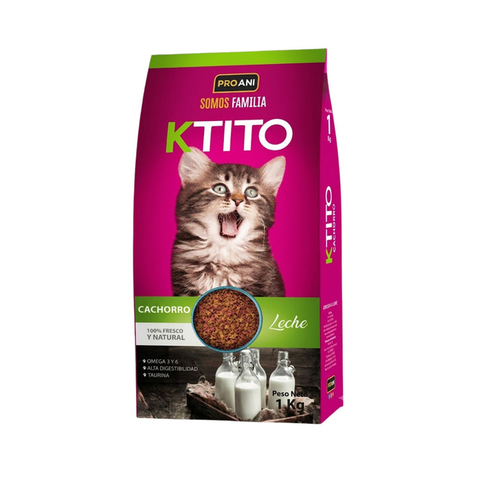 Croquetas Ktito Cachorro Sabor Leche X 1Kg