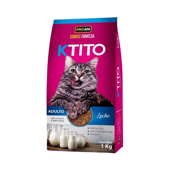 Croquetas Ktito Adulto Sabor Leche X 1Kg