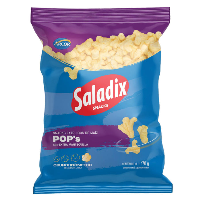 Snacks Saladix Pops Mantequilla Bolsa X 170G
