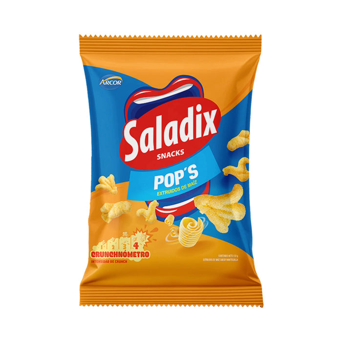 Snacks Saladix Pops Mantequilla Bolsa X 150G