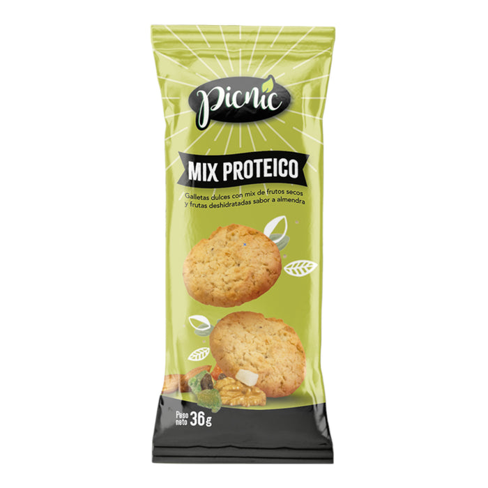 Galletas Picnic Dulces Mix Proteico X 36G