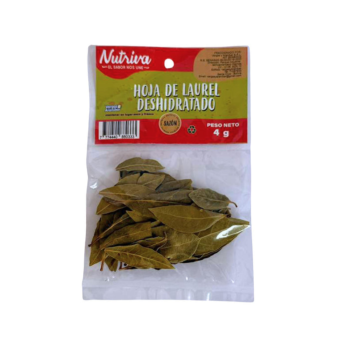 Hoja De Laurel Nutriva Deshidratado X 4G
