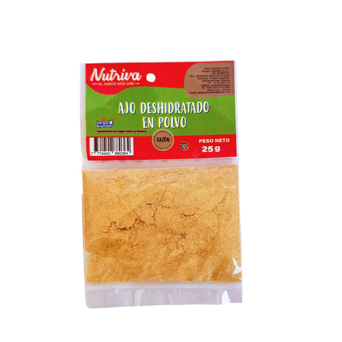 Ajo Deshidratado Nutriva En Polvo X 25G