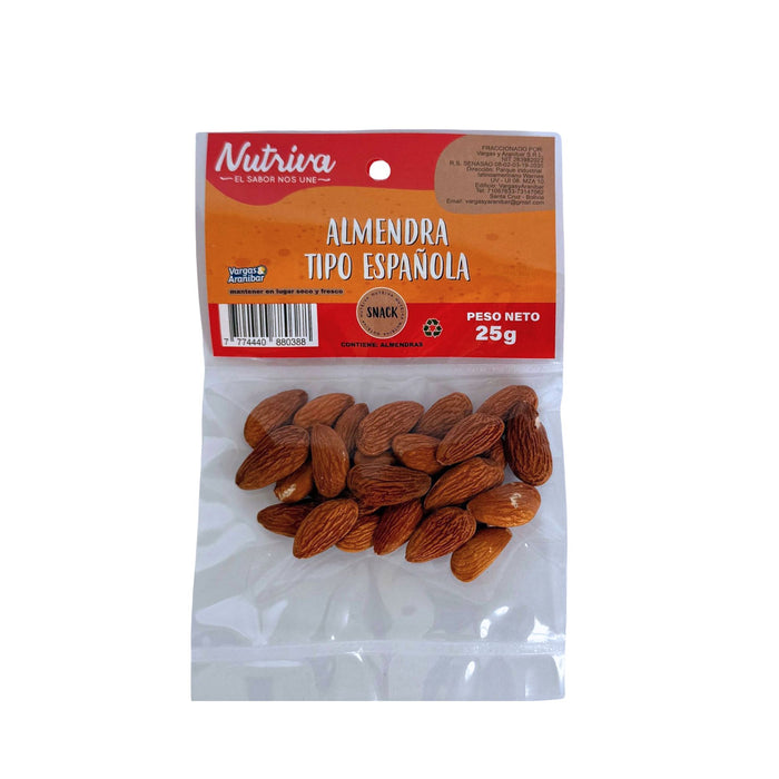 Almendra Tipo Española Nutriva X 25G