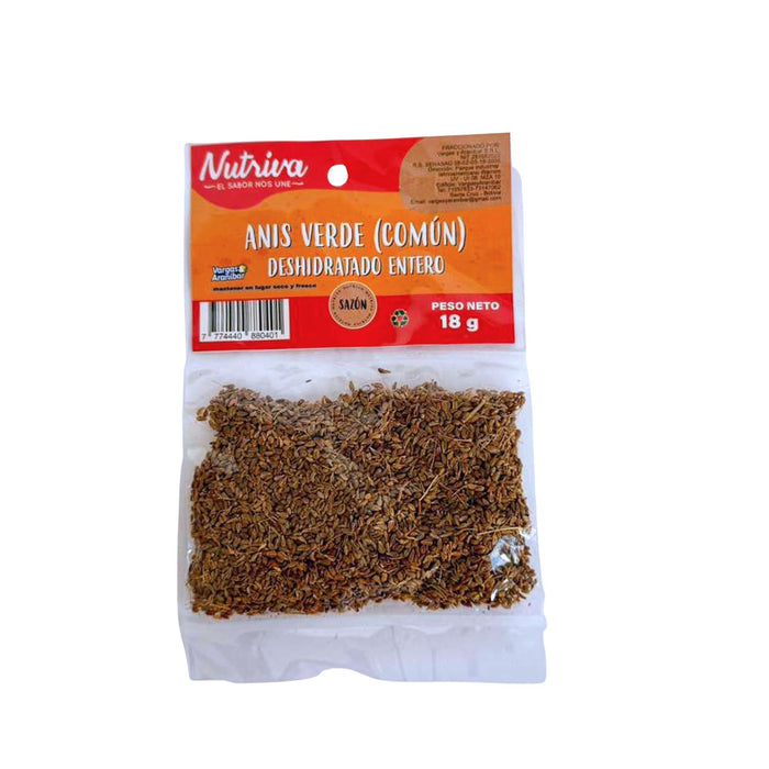 Anis Verde Nutriva Deshidratado Entero X 18G