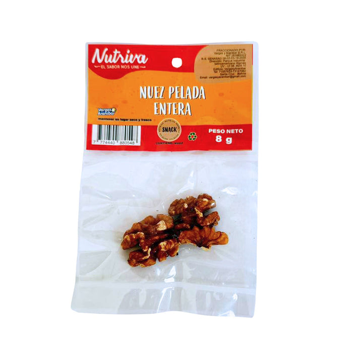 Nuez Pelada Nutriva Entera X 8G